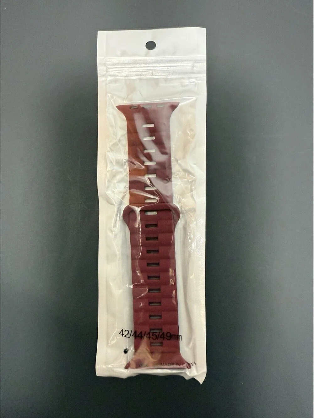 Wine Band For Apple Watch, Sizes 42/44/45/49, Ultra, SE ~ Magnetic Tuck Closure